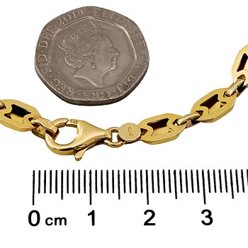 9ct gold 5.2g 7 ins unusual Bracelet